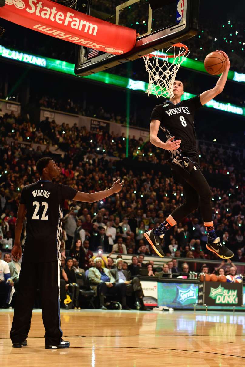 Zach LaVine je dobil tekmovanje v zabijanju.