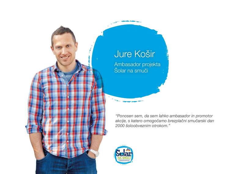 Jure Košir,ambasador projekta Šolar na smuči