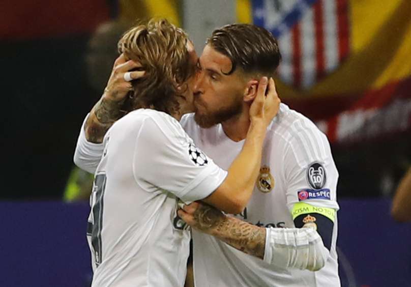 Luka Modrić in Sergio Ramos