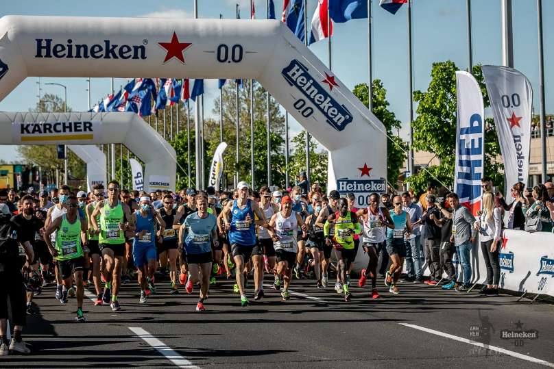 Heineken 0.0, start polmaratona v Zagrebu