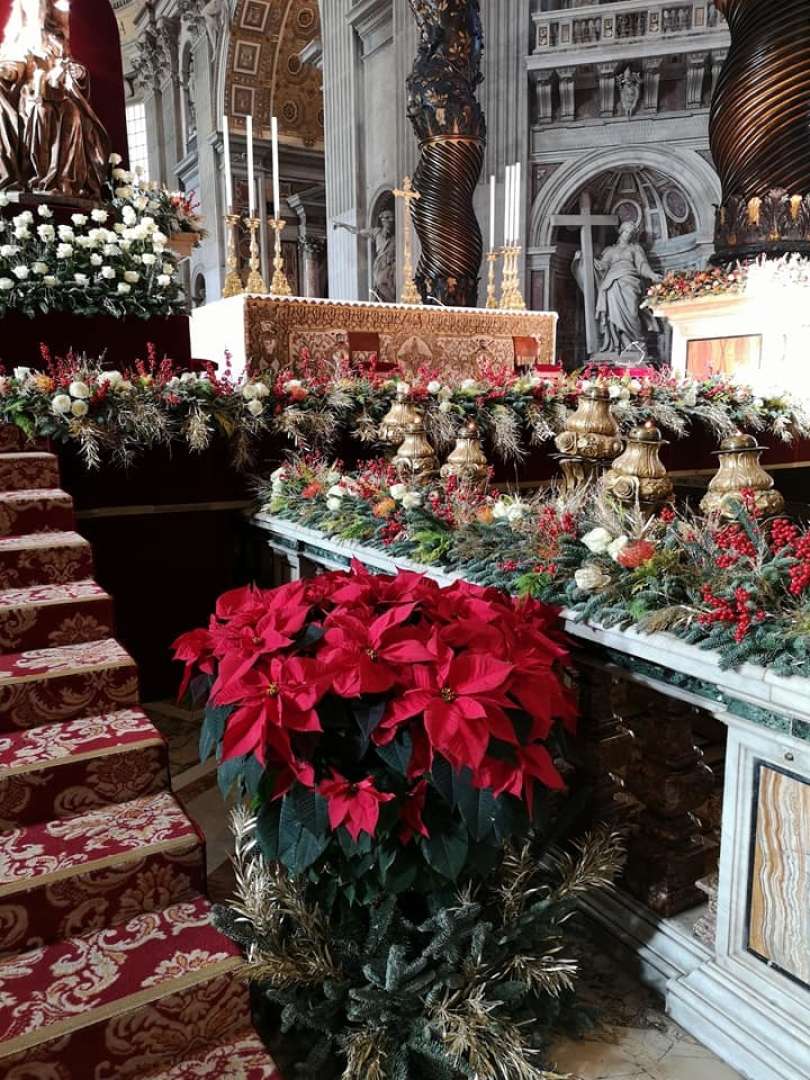 vatikan, božična-dekoracija