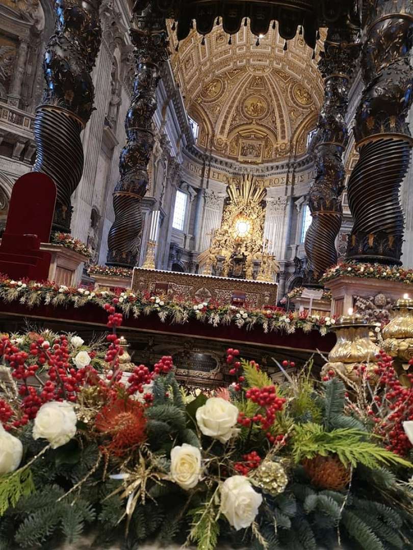 vatikan, božična-dekoracija