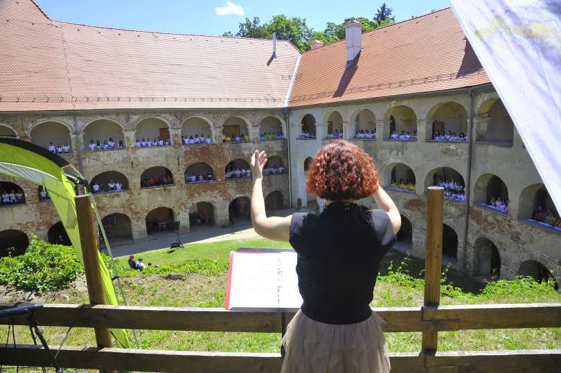 (FOTO) Več Kot Dvesto Pevcev Je Zapelo Pri Gradu Na Goričkem - Vestnik.si