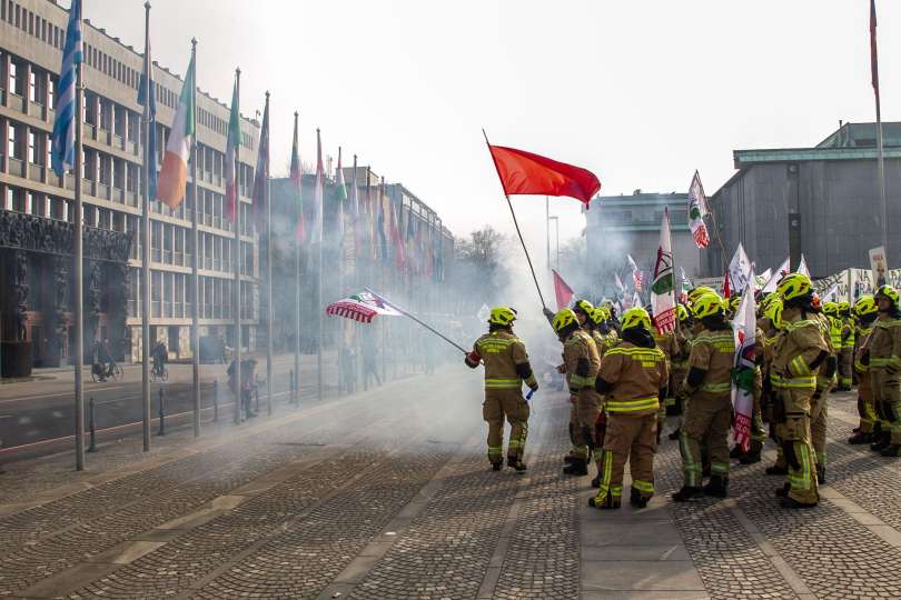 gasilci protest ljubljana dz 16.20.2023 m24