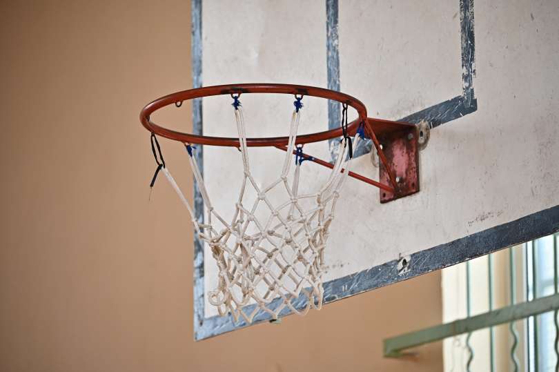 simbolična, košarkaški-koš, telovadnica, mreža