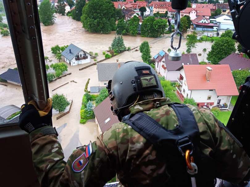 poplave koroska foto Slovenska vojska