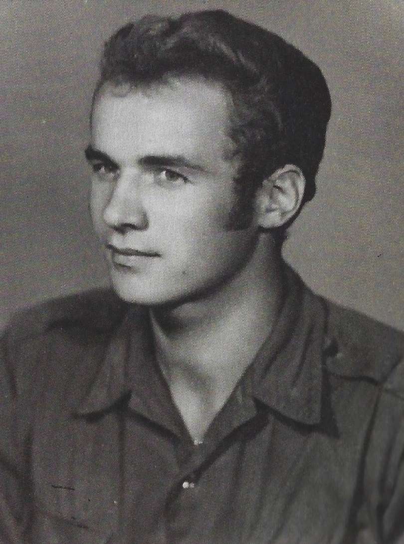 Janez Erjavec pri vojakih leta 1970.
