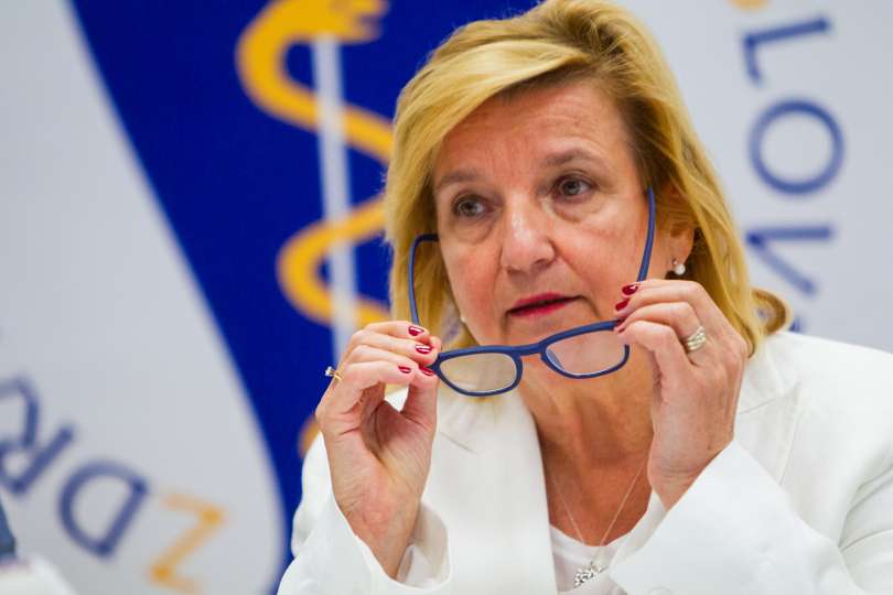 Predsednica zdravniške zbornice Bojana Beović.