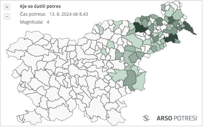 arso, potresi