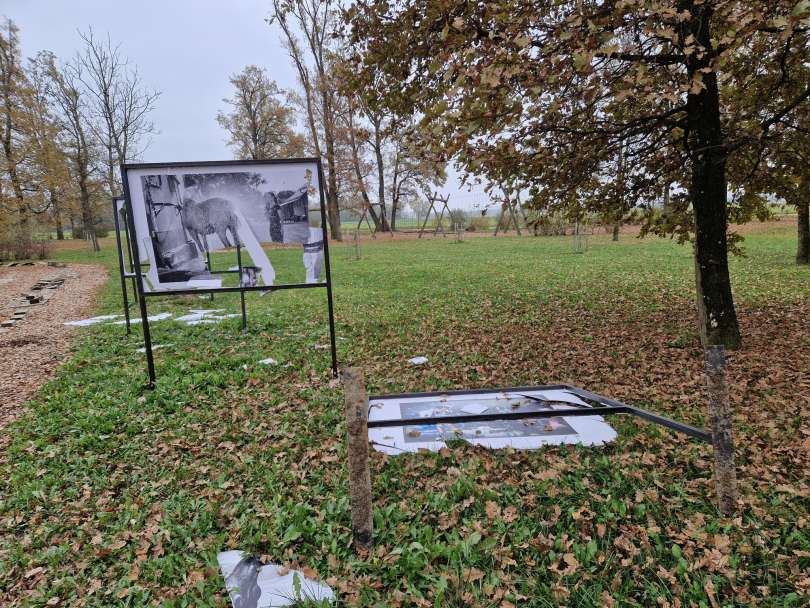 vandalizem, razstava, park-dozivetij, boreci, obcina-krizevci