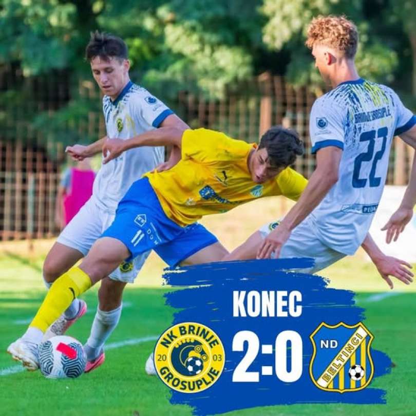 Brinje Grosuplje - Beltinci Klima Tratnjek 2 : 0.