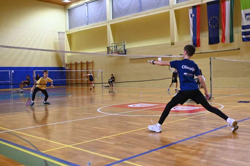 Tekmovanje v badmintonu.