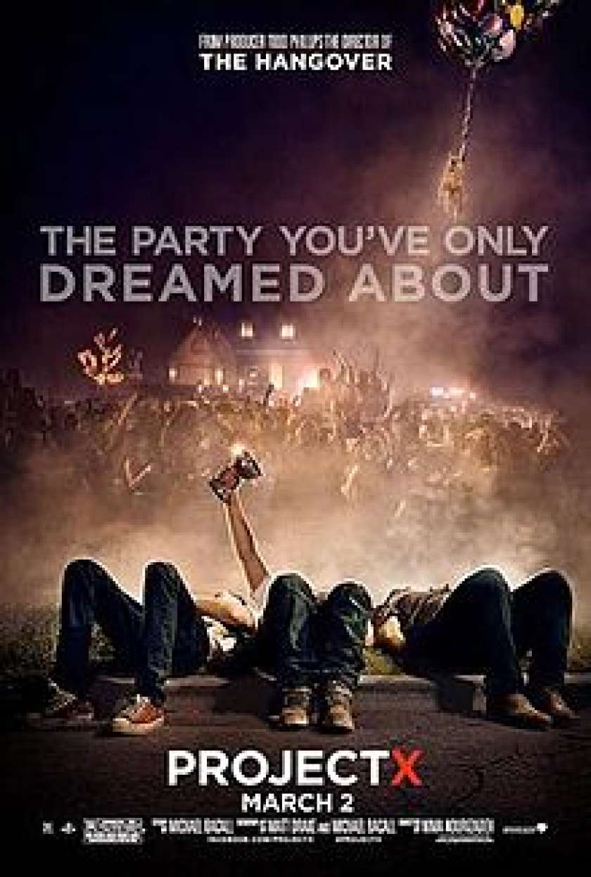 Projekt X največkrat prenesen film v letu 2012