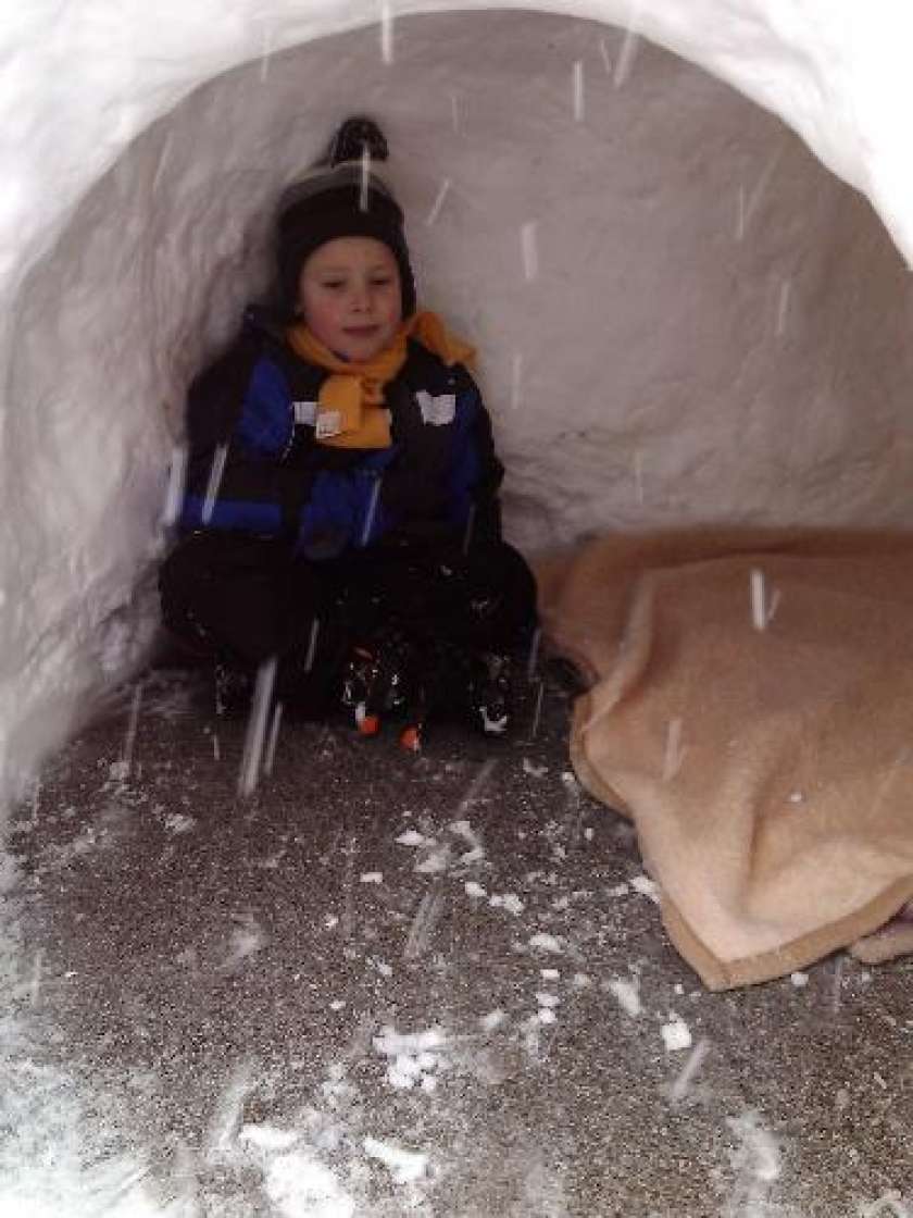 FOTO: Zimske radosti za otroke v stilu Eskimov
