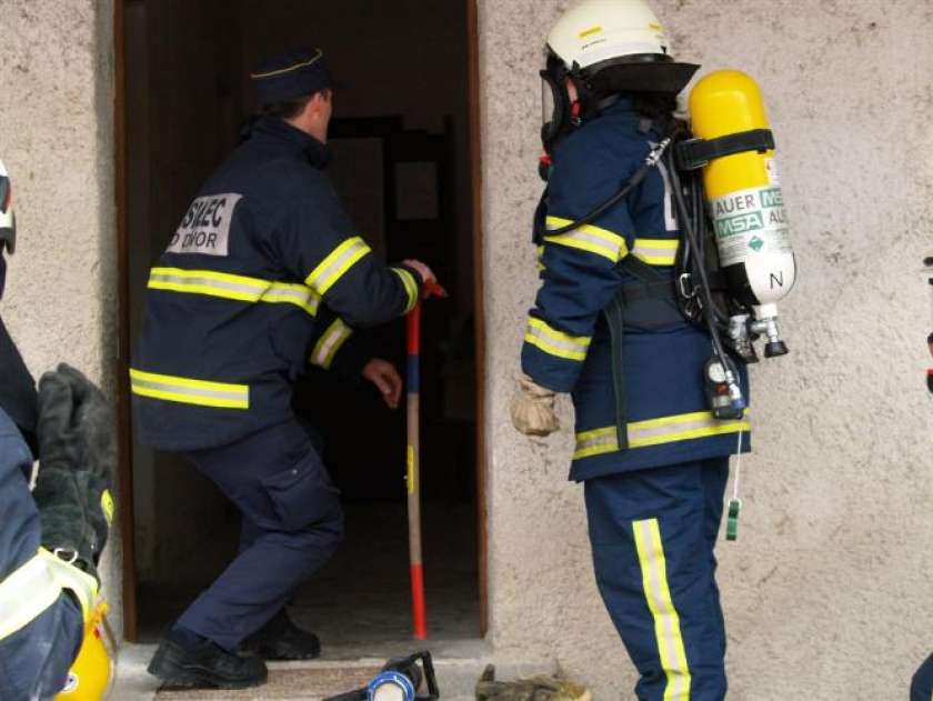 FOTO: Usposabljanje gasilcev
