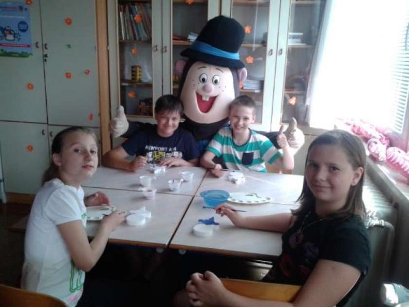 Bojan (ja, tisti iz risanke) na OŠ Šentjanž