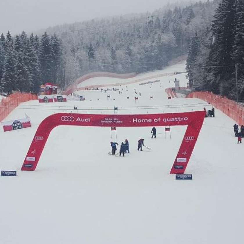 Moški veleslalom v Garmischu odpovedan