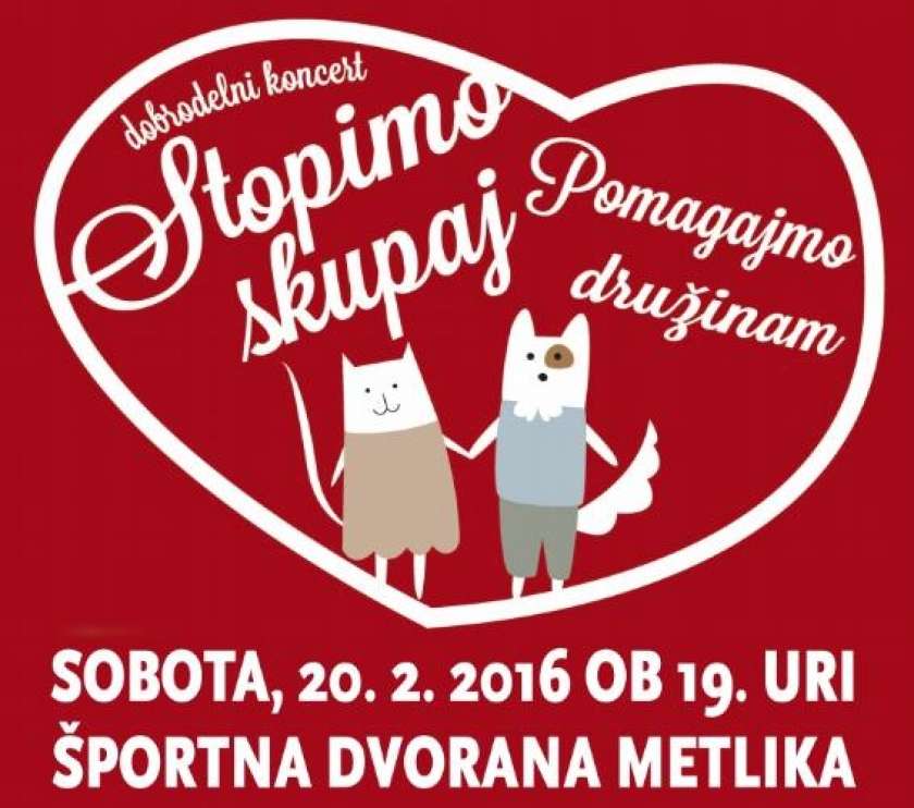Dobrodelni koncert STOPIMO SKUPAJ v Metliki