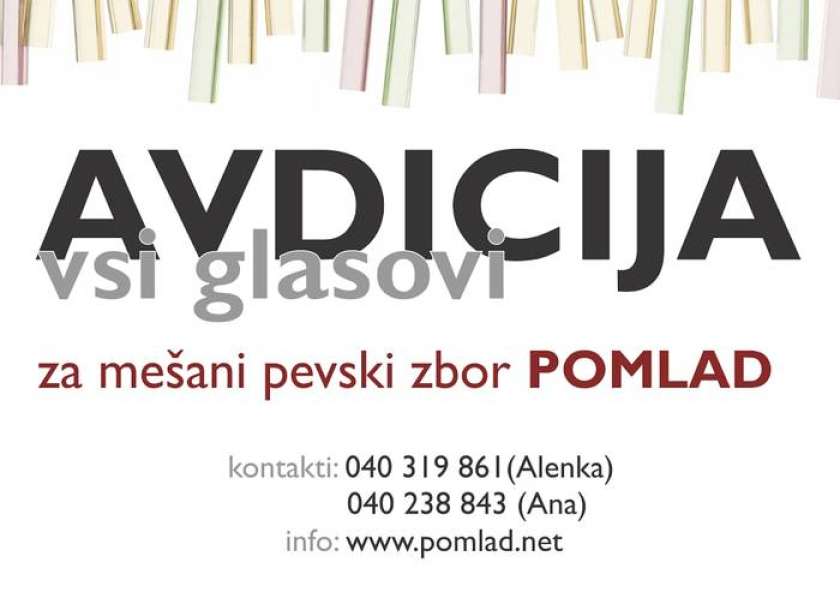 Mešani pevski zbor Pomlad išče nove pevce!