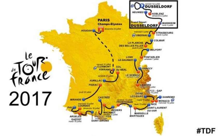 Tour de France 2017 z manj gorskimi preizkušnjami