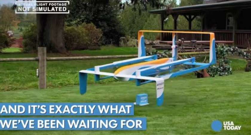 VIDEO: Bo Amazon za bližnjo dostavo uporabljal drone?