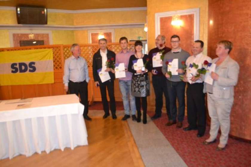 FOTO: SDS Krško je izvolil vodstvo in podelil priznanja