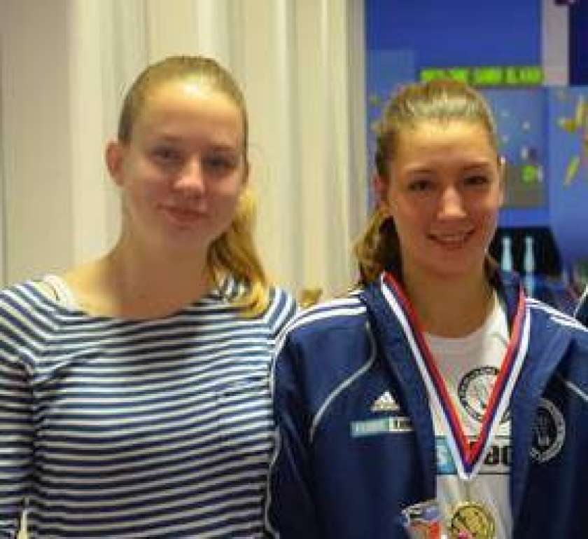Mladinke Nika Radelj, Tina in Sara Mržljak na pripravah reprezentance