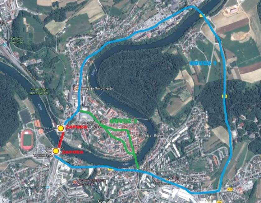 Zaradi obnove Šmihelskega mostu v pričakovanju gneče