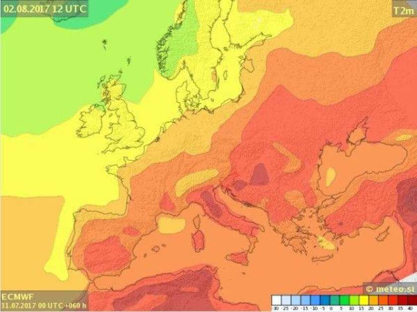 Rdeči alarm v jugovzhodni Sloveniji zaradi toplotne obremenitve