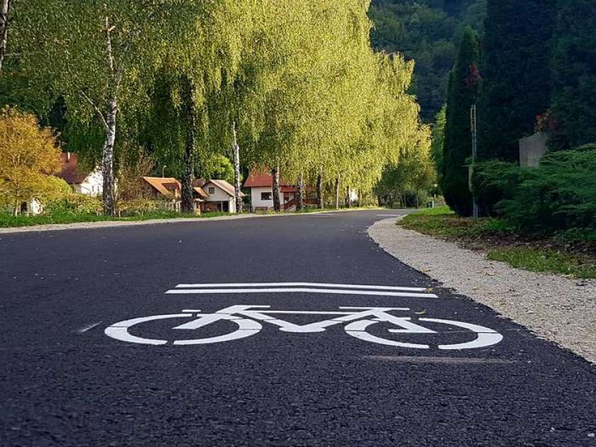 V Krškem nov odsek kolesarske poti 