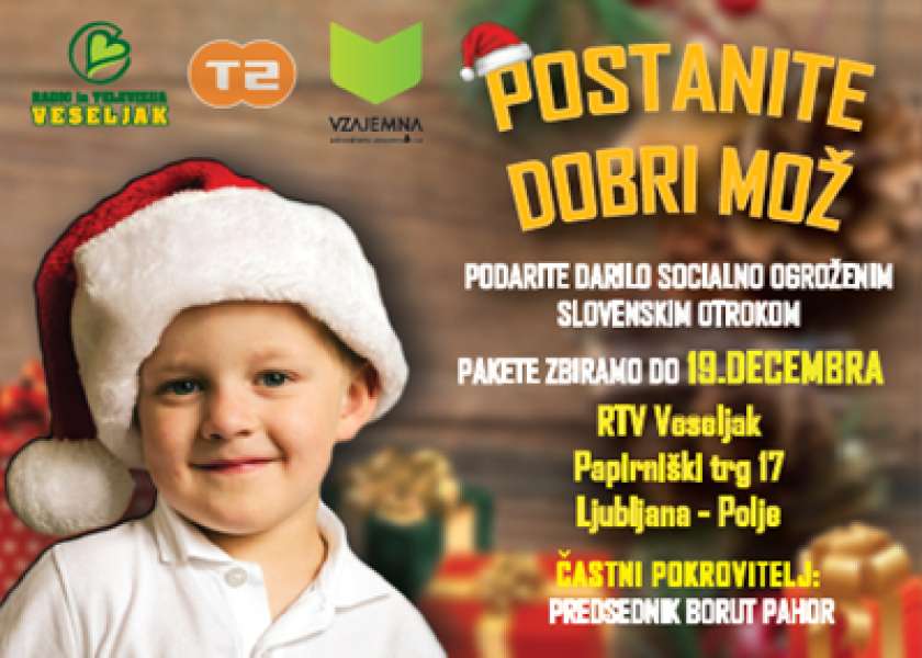 RTV Veseljak zbira darila za socialno ogrožene otroke