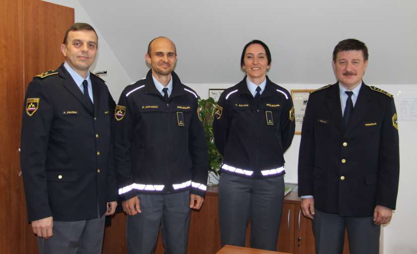 FOTO: Na Policijski upravi Novo mesto imajo novega komandirja in komandirko