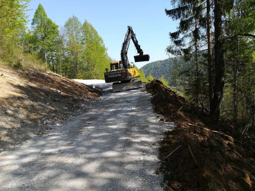 Zaključek novogradnje gozdne ceste v Črmošnjicah