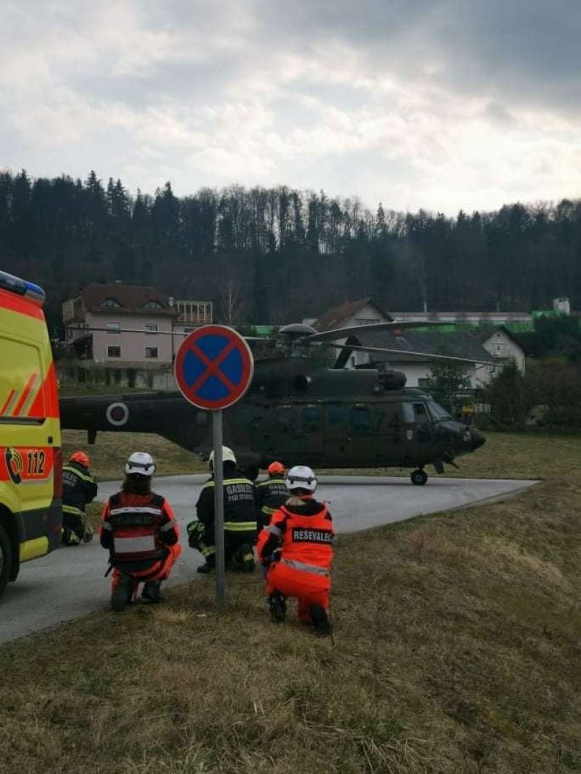 S helikopterjem v bolnišnico