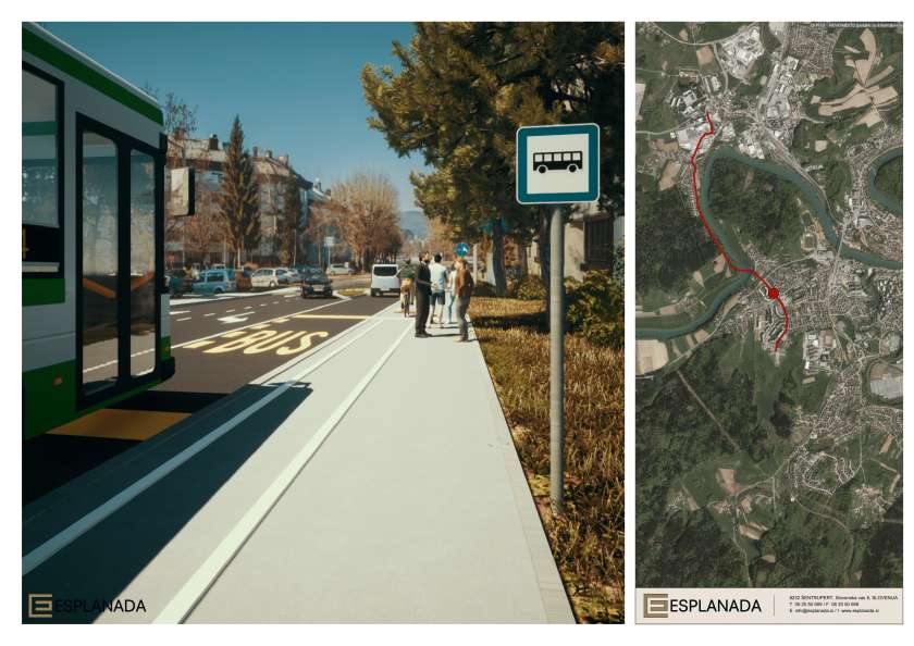 Krka ob enih – Prenova Ulice Slavka Gruma in gradnja kolesarske povezave z Bršljinom