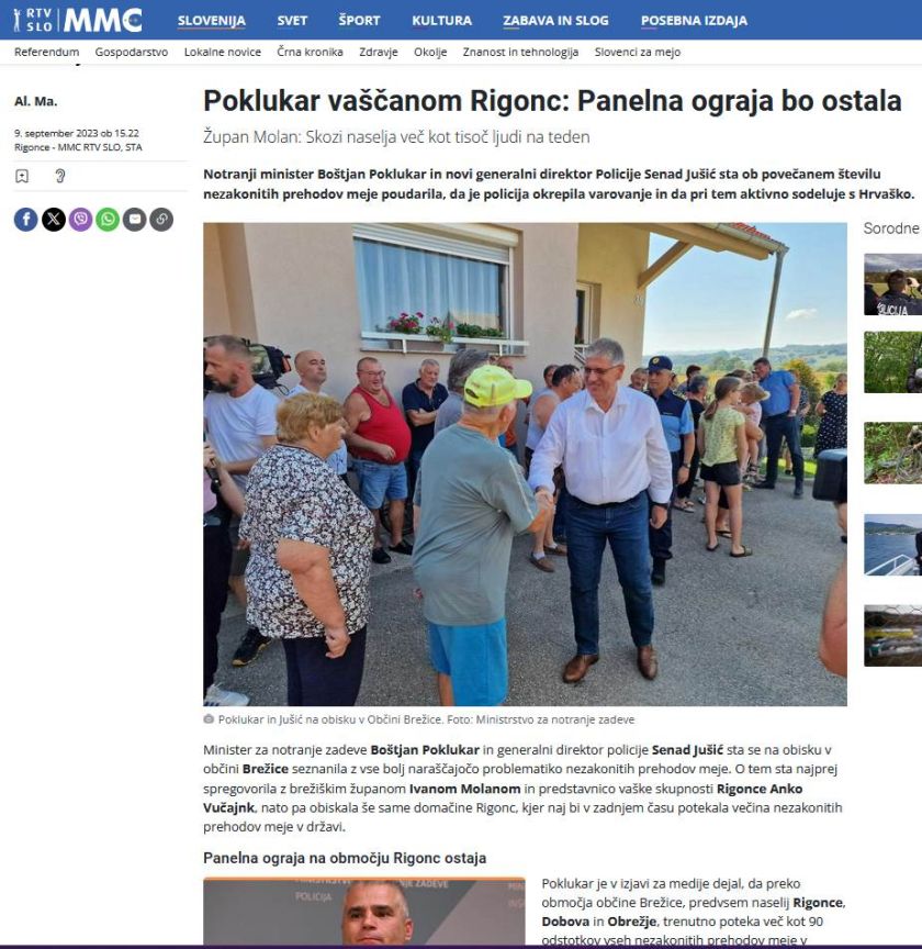 Javni poziv župana Občine Brežice ministru Poklukarju k ukrepanju