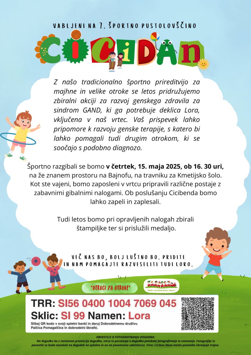 Že sedmi Cicidan bo posvečen deklici Lori