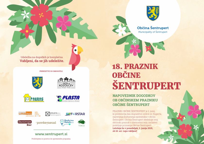 Šentrupert praznuje – vabljeni na bogat junijski program ob 18. prazniku občine