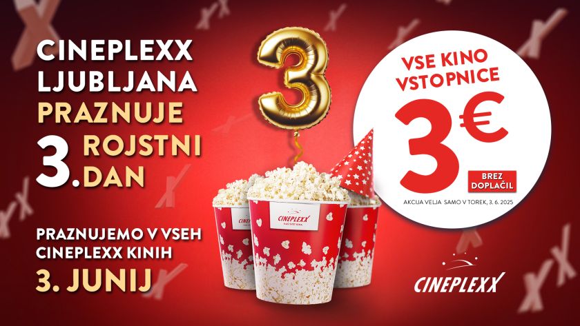 Cineplexx obeležuje obletnico s prav posebno akcijo