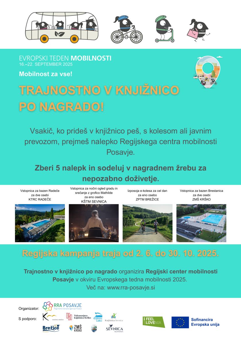 Trajnostno v knjižnico po nagrado