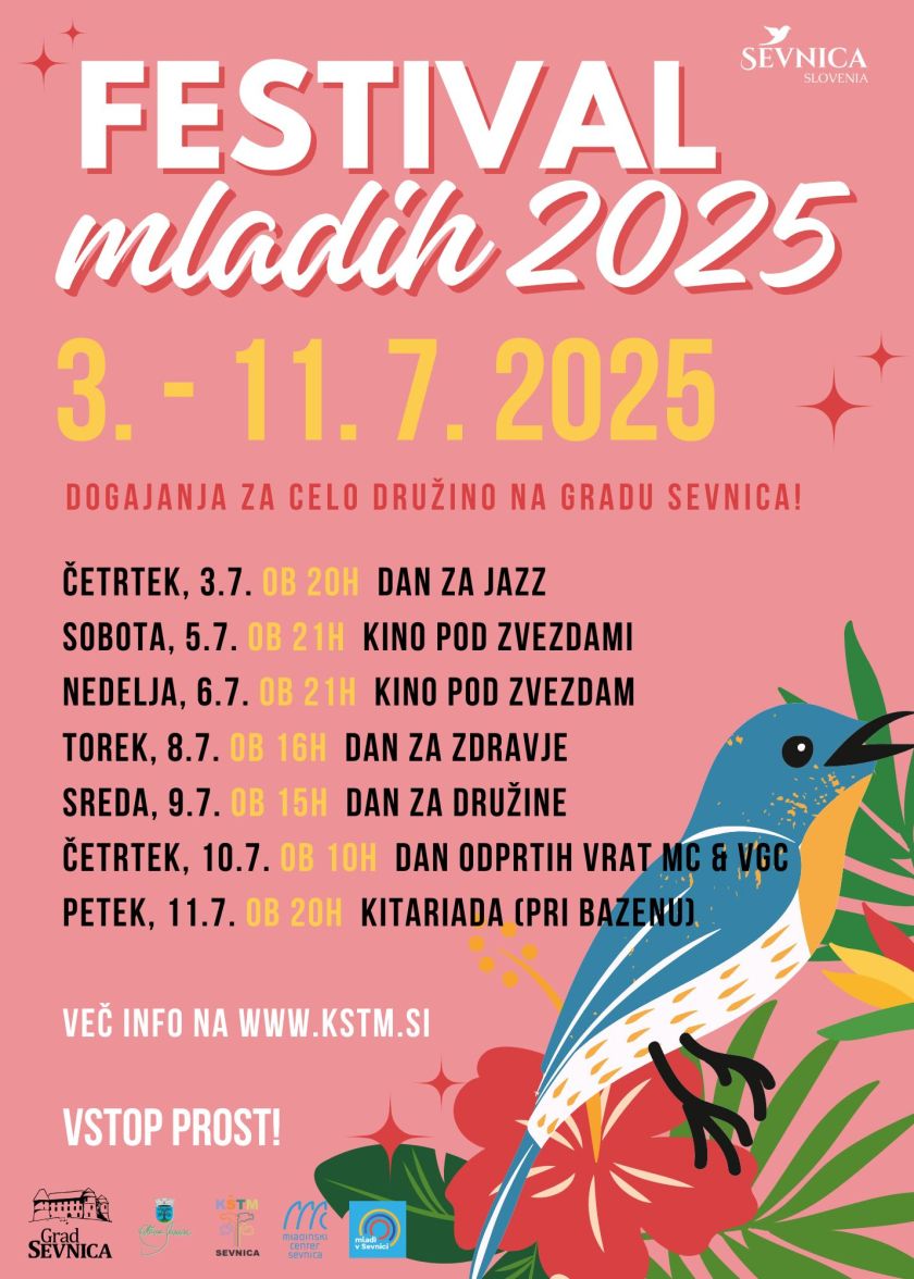 Festival mladih 2025: teden ustvarjalnosti, zabave in povezovanja