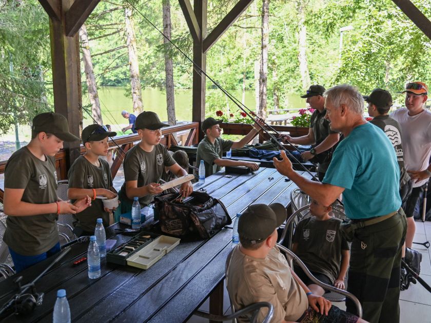 Pričetek tabora mladih ribičev v okviru projekta Ribištvo na spodnji Savi