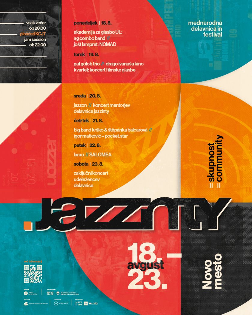 JAZZINTY = SKUPNOST – 25. delavnica in festival Jazzinty