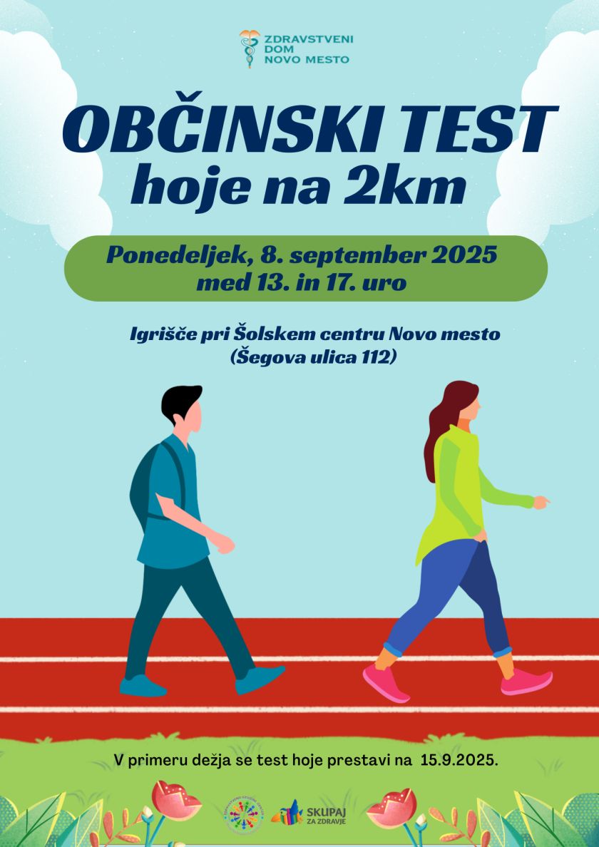 ZD Novo mesto vabi na občinski test hoje