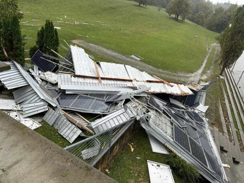 V Novem mestu nadaljujejo z odpravljanjem posledic torkovega neurja