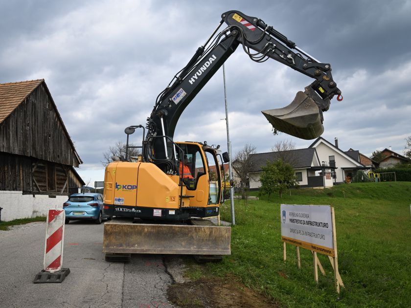 Začetek gradbenih del na državni cesti Krško–Zdole