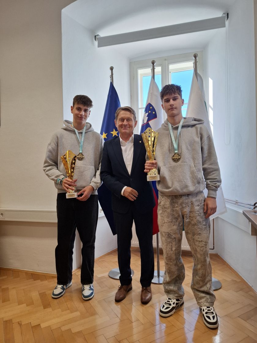Črnomaljski župan sprejel svetovna prvaka