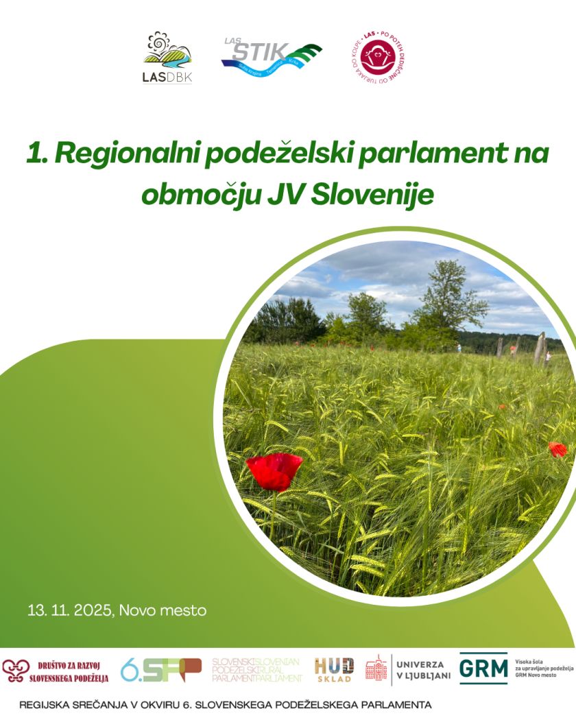 Prvi regionalni podeželski parlament »Podeželje potrebuje tvoj glas«