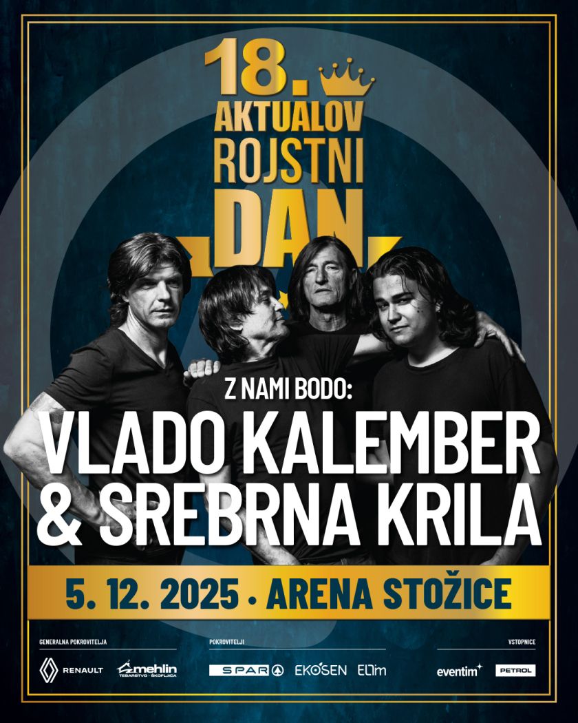 Na Aktualov rojstni dan prihajajo legende: Vlado Kalember in Srebrna krila