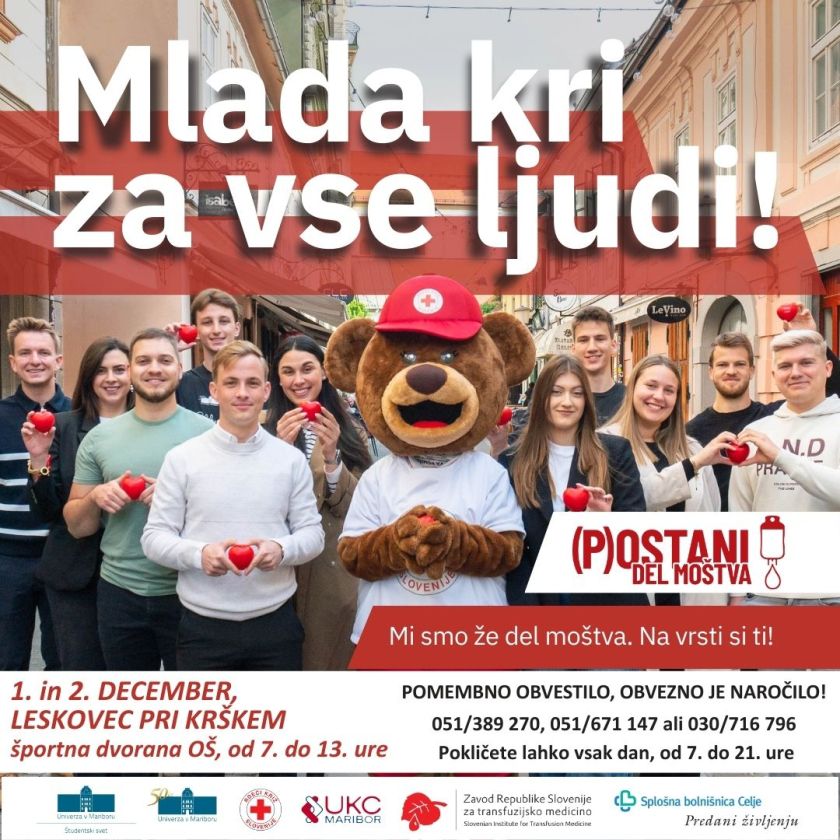 Rdeči križ Krško vabi na krvodajalski akciji